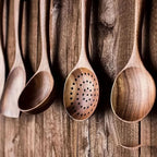 SET FJORDFLAME – Set di Utensili da Cucina in Legno di Teak Sostenibile da 5 Pezzi