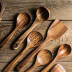 SET FJORDFLAME – Set di Utensili da Cucina in Legno di Teak Sostenibile da 5 Pezzi
