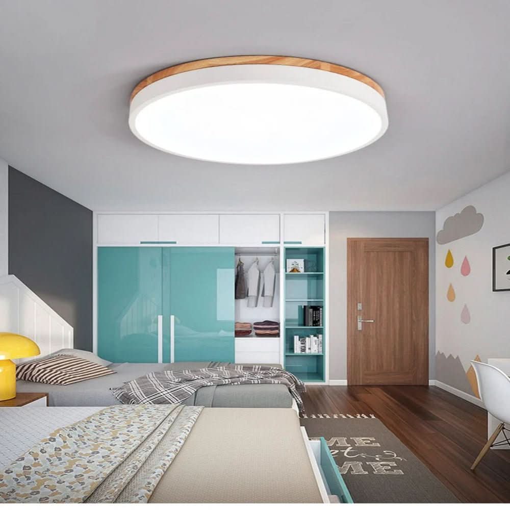 NORDLUMINA LIGHT – Lampada da soffitto moderna in legno naturale per ogni stanza