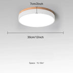 NORDLUMINA LIGHT – Lampada da soffitto moderna in legno naturale per ogni stanza