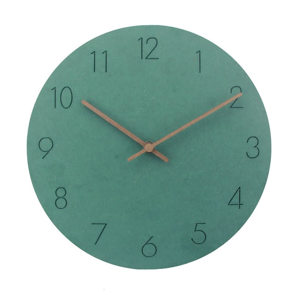 NORDILO – Orologio da Parete Scandinavo Silenzioso in Legno Naturale per Interni Moderni