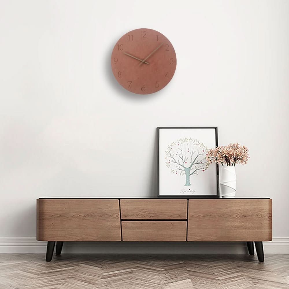 NORDILO – Orologio da Parete Scandinavo Silenzioso in Legno Naturale per Interni Moderni