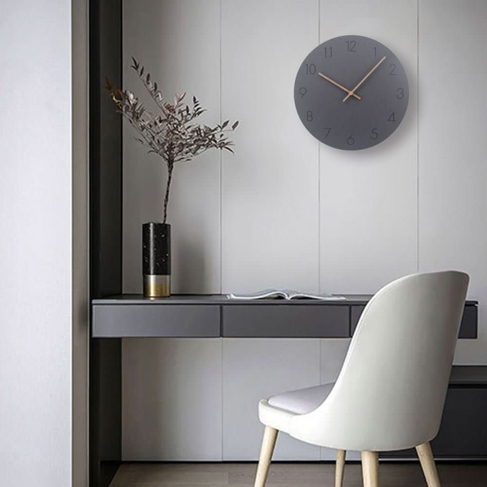 NORDILO – Orologio da Parete Scandinavo Silenzioso in Legno Naturale per Interni Moderni
