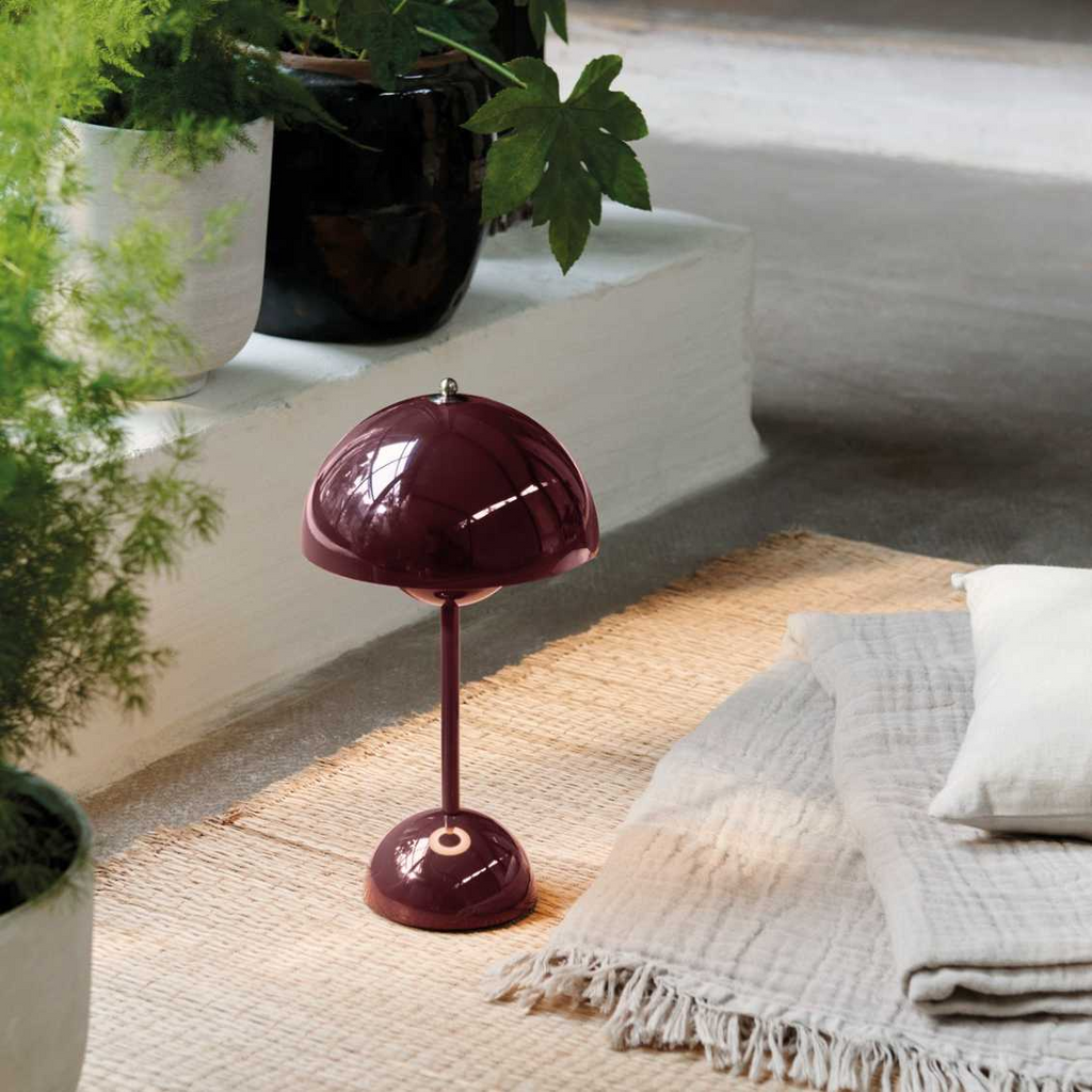Lampada da Tavolo Retro a Forma di Fungo
