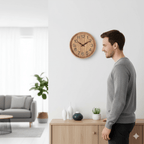 OAKTICK – Orologio da Parete in Legno Silenzioso con Fascino Naturale