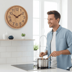 OAKTICK – Orologio da Parete in Legno Silenzioso con Fascino Naturale