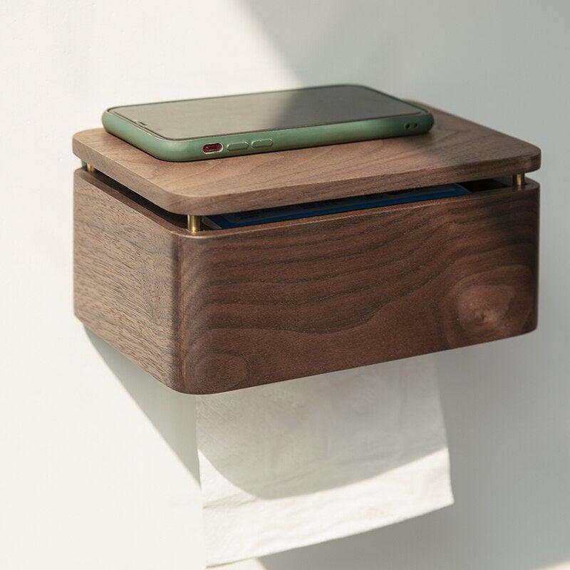 OAKTREND – Porta Carta Igienica in Legno Elegante per Interni Moderni