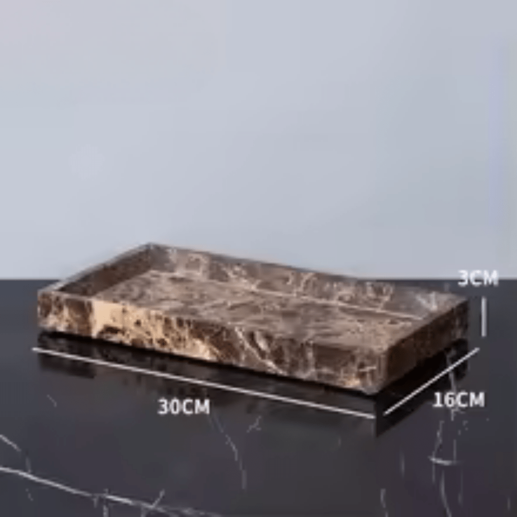 OBSIDORA – Collezione di Essenziali da Bagno in Marmo Scuro di Lusso