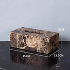 OBSIDORA – Collezione di Essenziali da Bagno in Marmo Scuro di Lusso