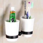 Accessori da Bagno in Bronzo Nero Opaco Spazzolato, Mensola per Asciugamani, Barra per Asciugamani