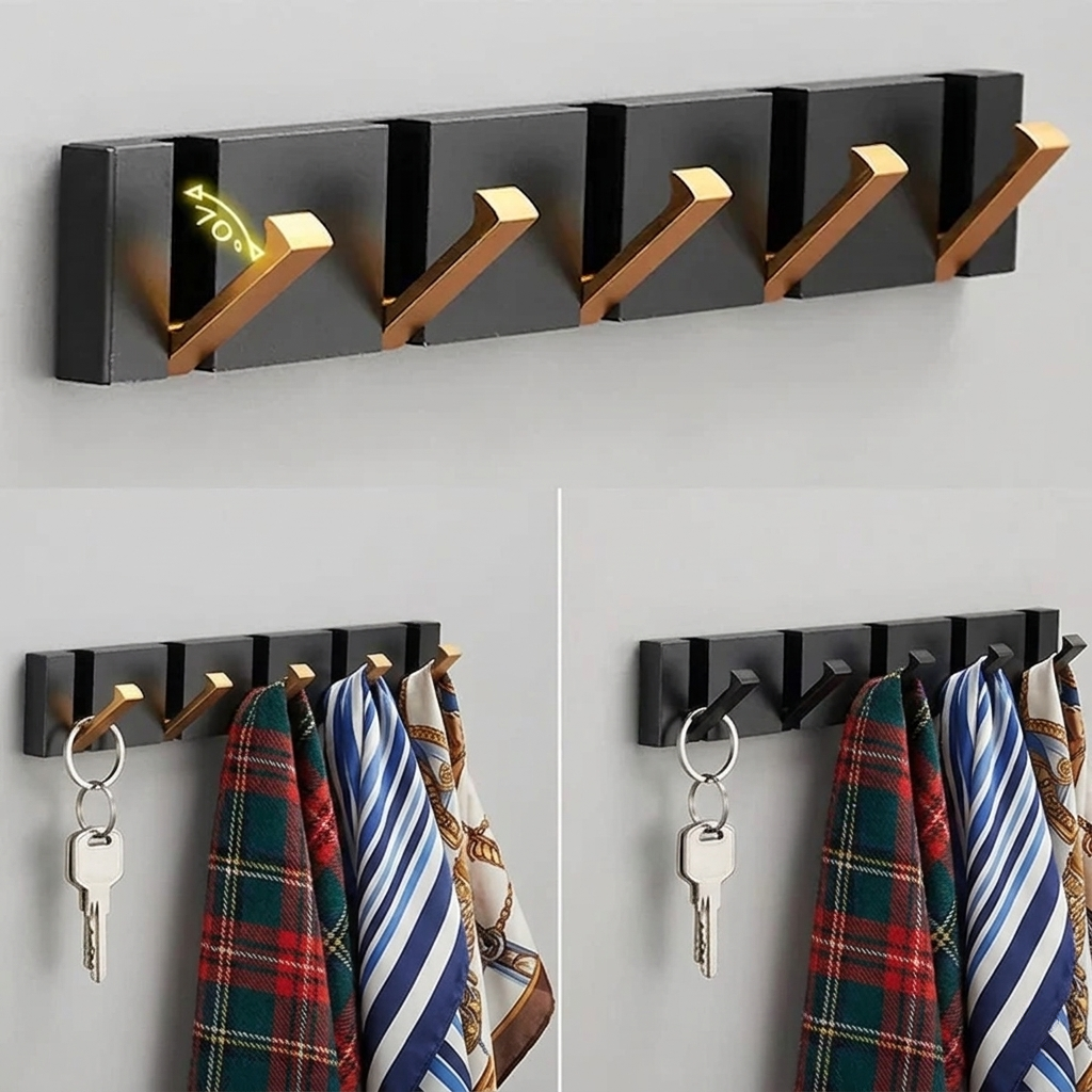 Appendiabiti da Parete Moderno in Acciaio Inossidabile