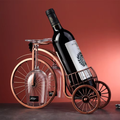 PedalPress - Vino Vintage Supporto con Bicicletta a Tre Ruote e Portabicchieri