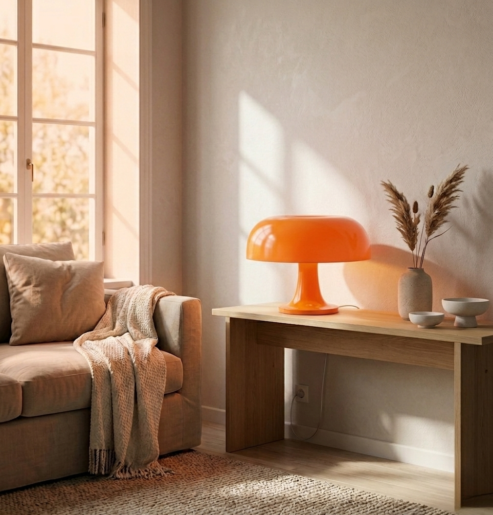 Lampada da Tavolo Fungo LED Design Moderno Decorativa