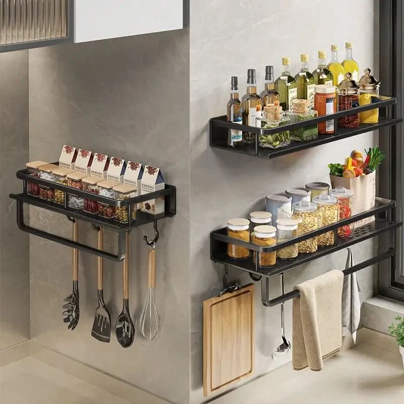 ORGANIX RACK – Mensola da Cucina a Muro con Barra per Utensili
