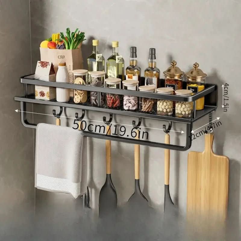 ORGANIX RACK – Mensola da Cucina a Muro con Barra per Utensili