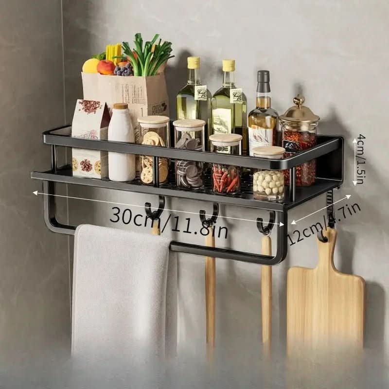 ORGANIX RACK – Mensola da Cucina a Muro con Barra per Utensili
