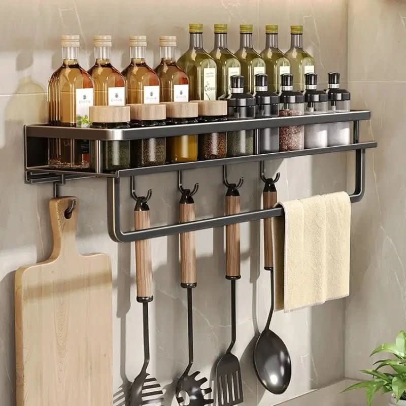 ORGANIX RACK – Mensola da Cucina a Muro con Barra per Utensili