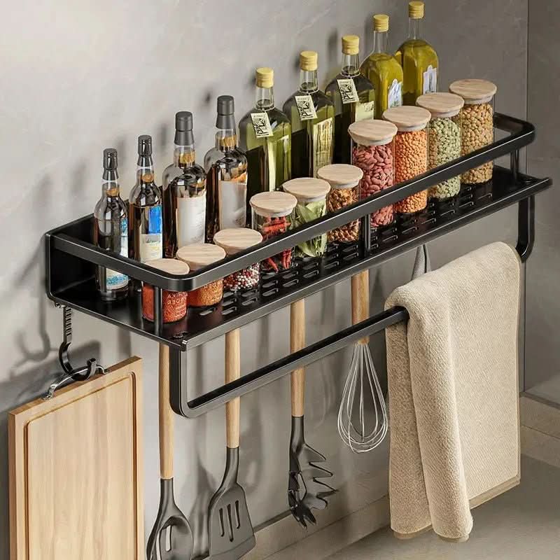 ORGANIX RACK – Mensola da Cucina a Muro con Barra per Utensili