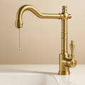 ORNAVIA – Rubinetto da Cucina Oro con Beccuccio Girevole e Design Vintage