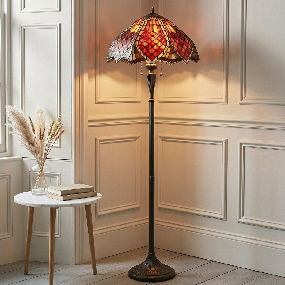 Lampada da terra Tiffany Orsino di Interiors 1900