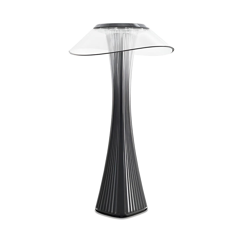 Lampada da Tavolo Gior - Ricaricabile Lampada da Notte in Cristallo Italiano con Smart Touch
