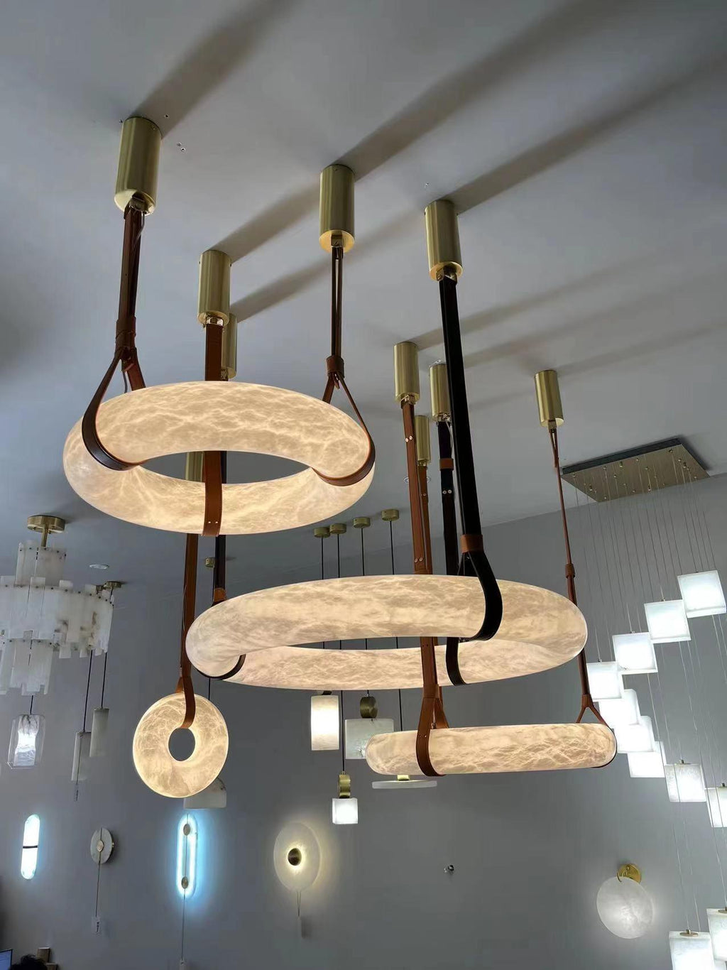 Lampada a sospensione Oslo Alabaster A