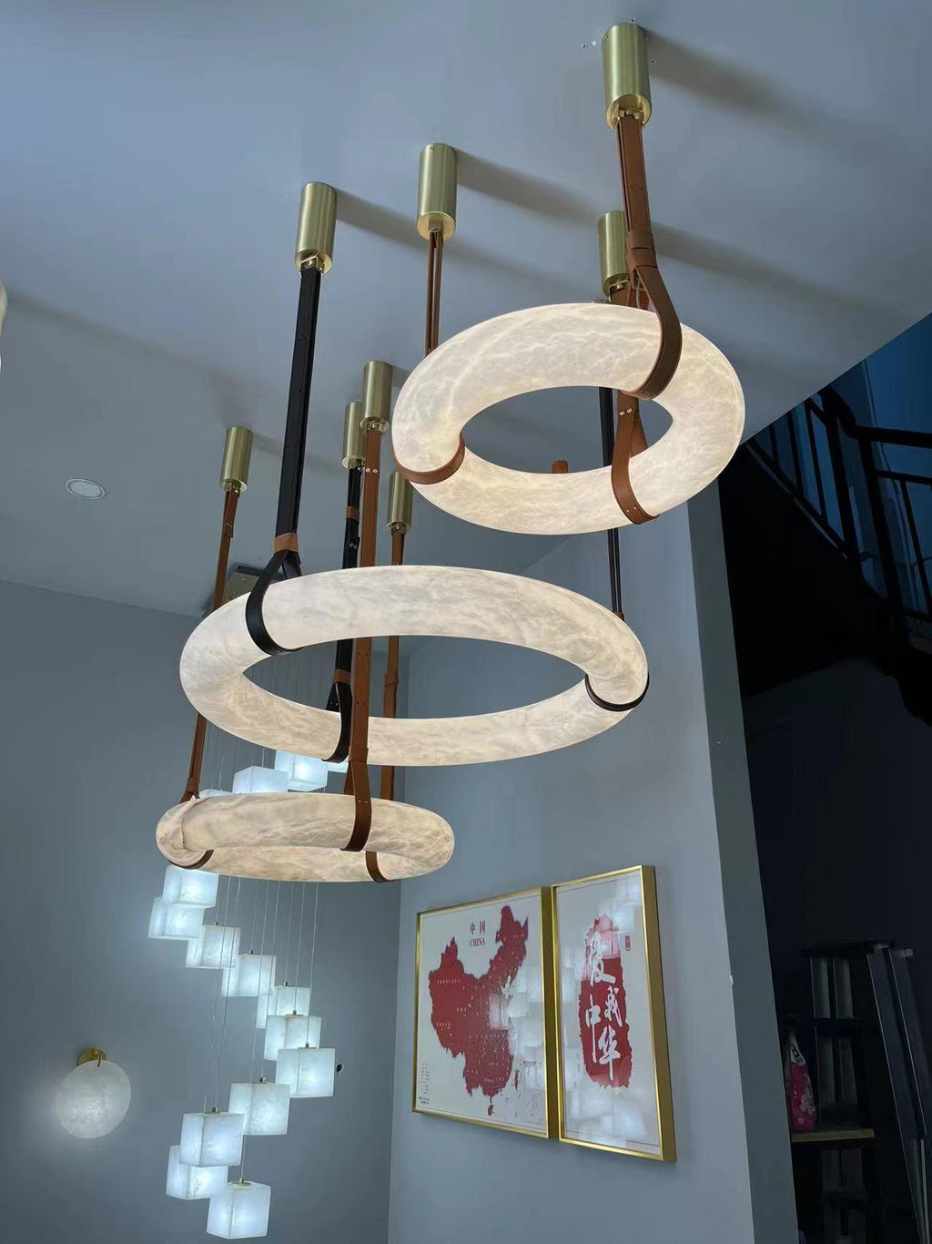 Lampada a sospensione Oslo Alabaster A