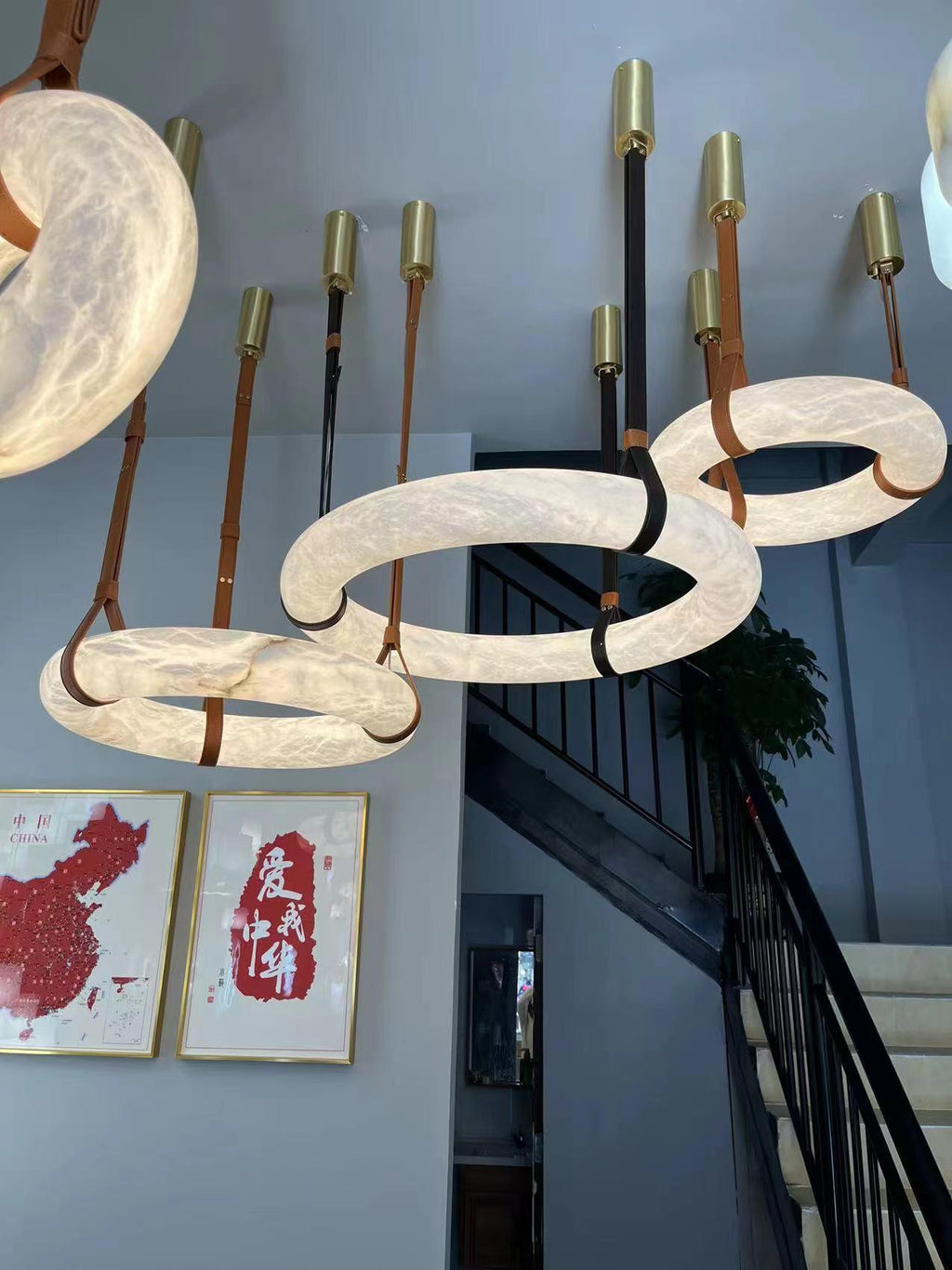 Lampada a sospensione Oslo Alabaster A