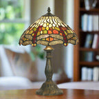 Lampada da Tavolo Media Tiffany Dragonfly di Oaks Lighting