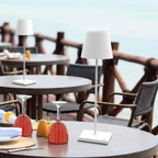 Lampada da Tavolo Ricaricabile Wireless LED Touch Design Moderno Luce Ambiente Portatile