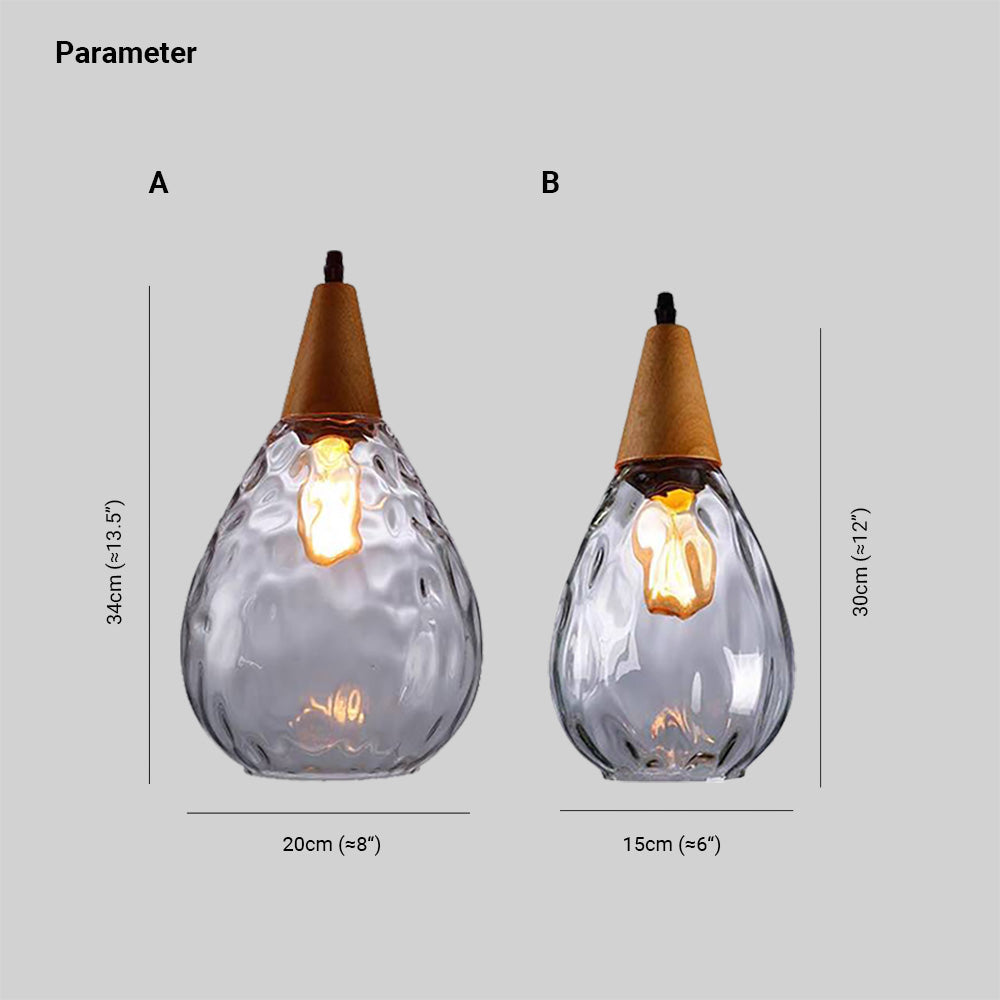 Lampada a Sospensione a Forma di Lacrima