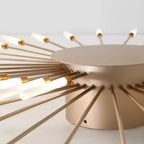 Wesley Flush-Mount Ceiling Light Fuochi d'Artificio, Nero/Oro
