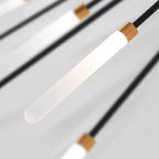 Wesley Flush-Mount Ceiling Light Fuochi d'Artificio, Nero/Oro