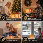 Illuminazione Natalizia LED in Scatole Regalo – Set di Decorazioni Natalizie Illuminato
