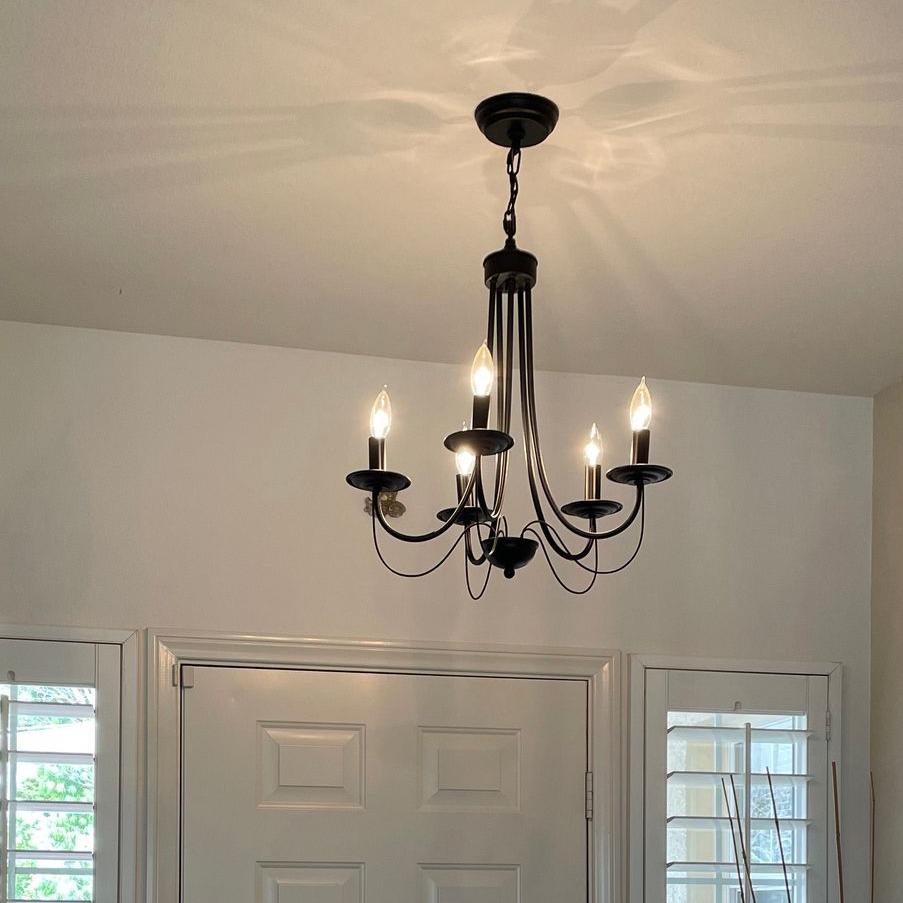 Candelabro in Metallo Semplice Stile Candela