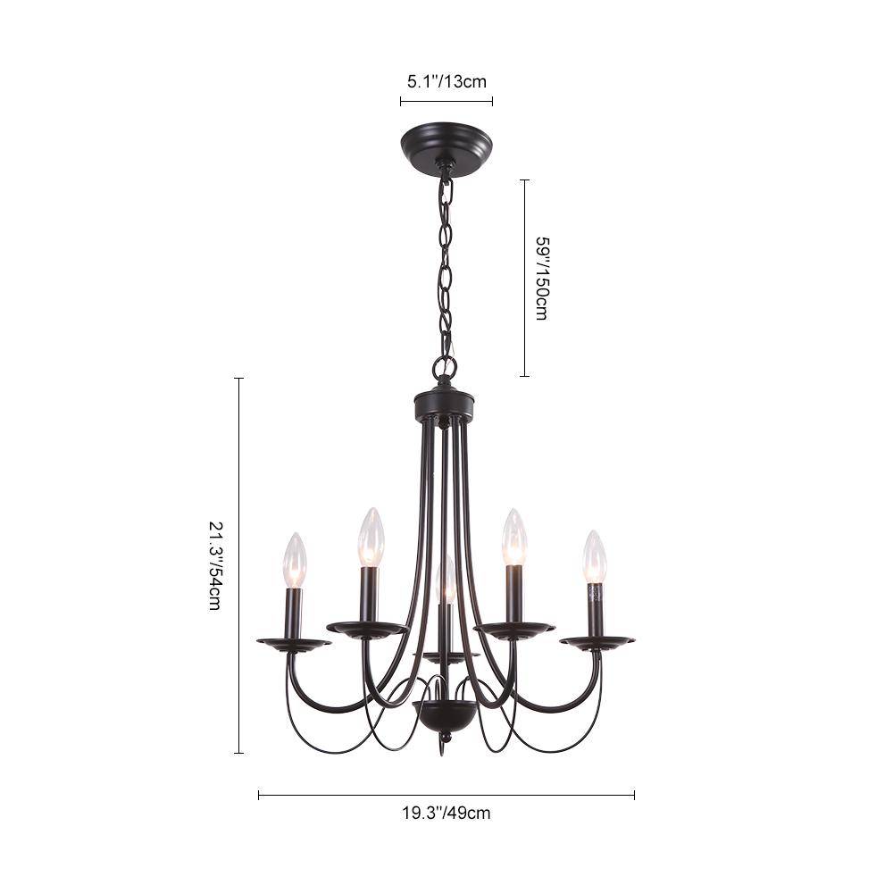 Candelabro in Metallo Semplice Stile Candela