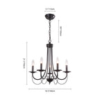 Candelabro in Metallo Semplice Stile Candela