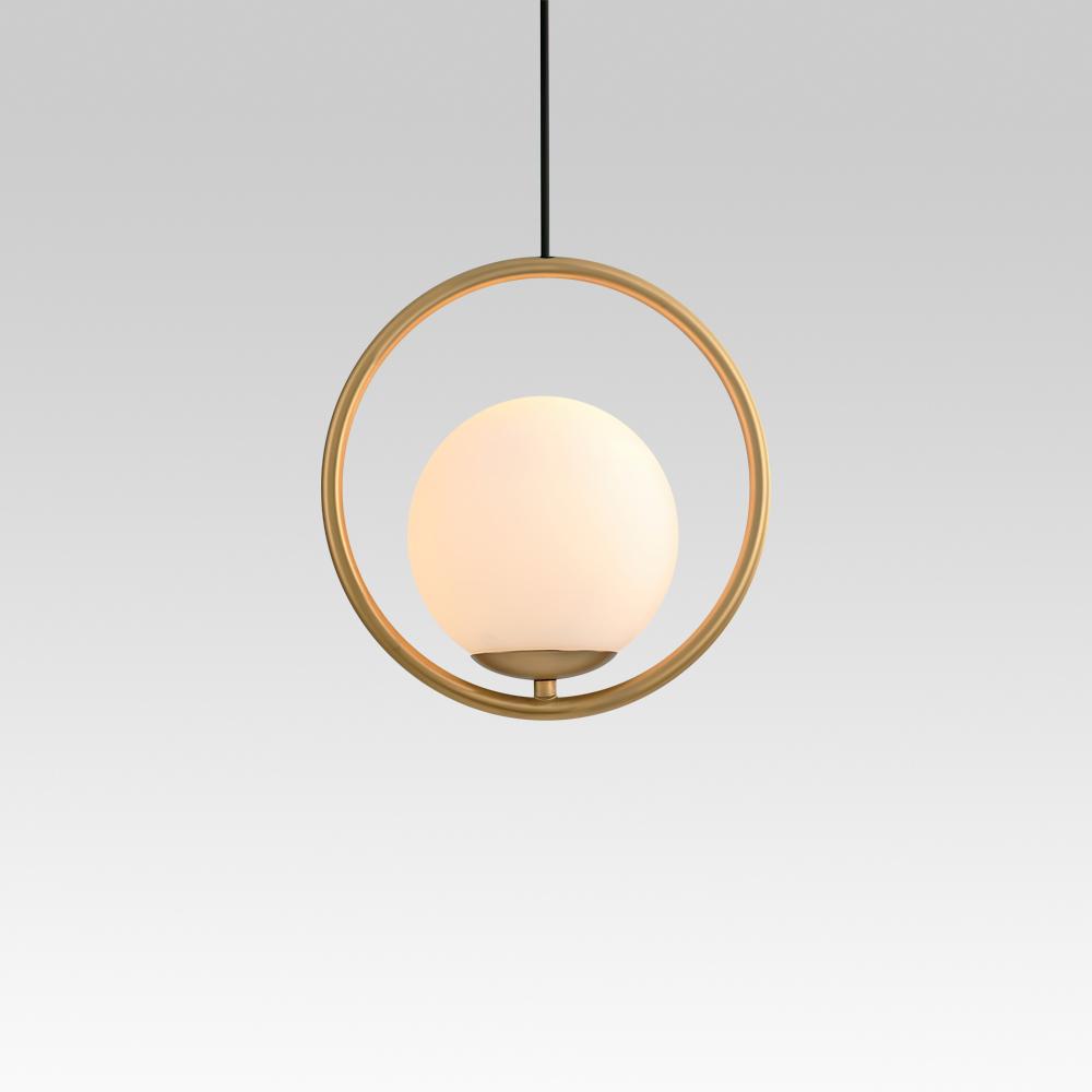 Lampada a sospensione contemporanea con globo singolo