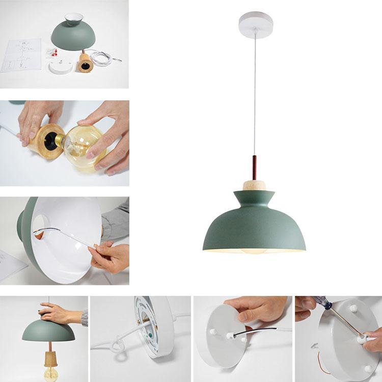 Moderna Lampada a Sospensione a Cupola per Cucina