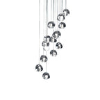 Lampade a Pendente Cluster di Cristallo Cascata Contemporanea