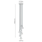 Lampade a Pendente Cluster di Cristallo Cascata Contemporanea