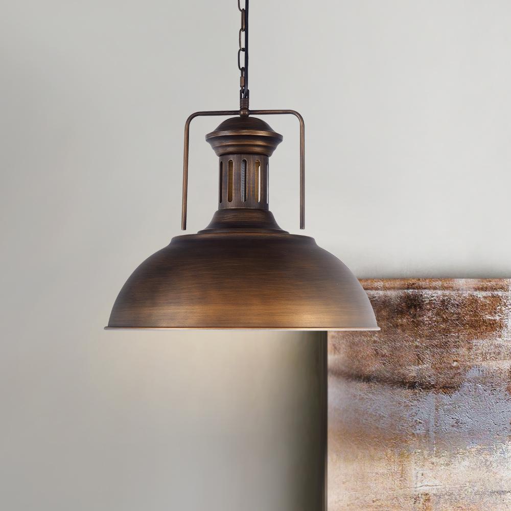 Lampada a Sospensione Industriale a Cupola Singola