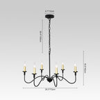 Candelabro Classico Tradizionale a 6 Luci