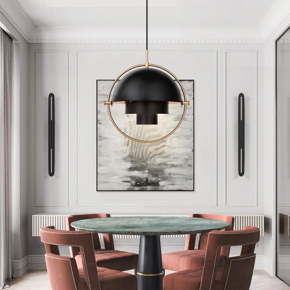 Moderna Lampada a Sospensione in Metallo con 1 Luce a Forma Variabile