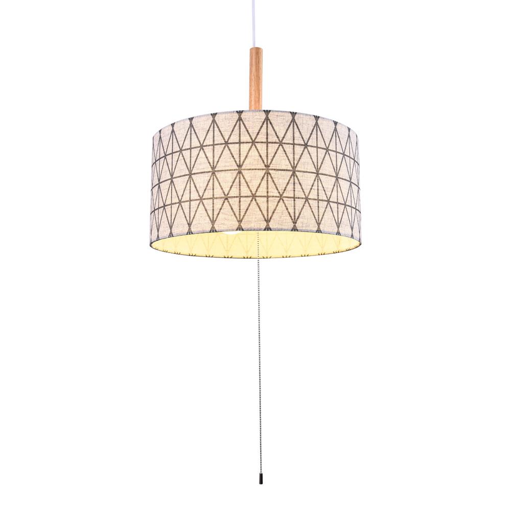 Illuminazione a sospensione a tamburo con motivo moderno in diamante