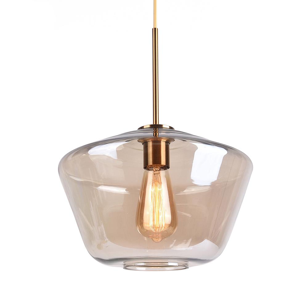 Lampade a sospensione moderne con paralumi geometrici in vetro trasparente