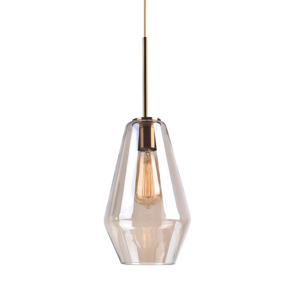 Lampade a sospensione moderne con paralumi geometrici in vetro trasparente