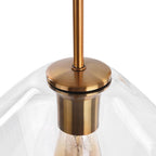 Lampade a sospensione moderne con paralumi geometrici in vetro trasparente