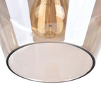 Lampade a sospensione moderne con paralumi geometrici in vetro trasparente