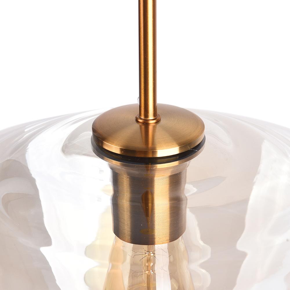 Lampade a sospensione moderne con paralumi geometrici in vetro trasparente